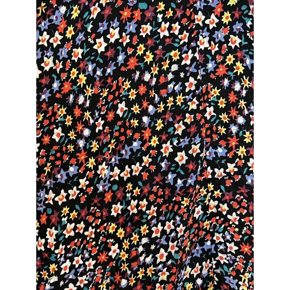 Maeve Anthropologie Mallory Ruffled Blouse Top Small Size Oversized Buttons - Picture 15 of 15